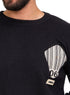 Black - Design p2218 PF - Round Pullover - Khotwh